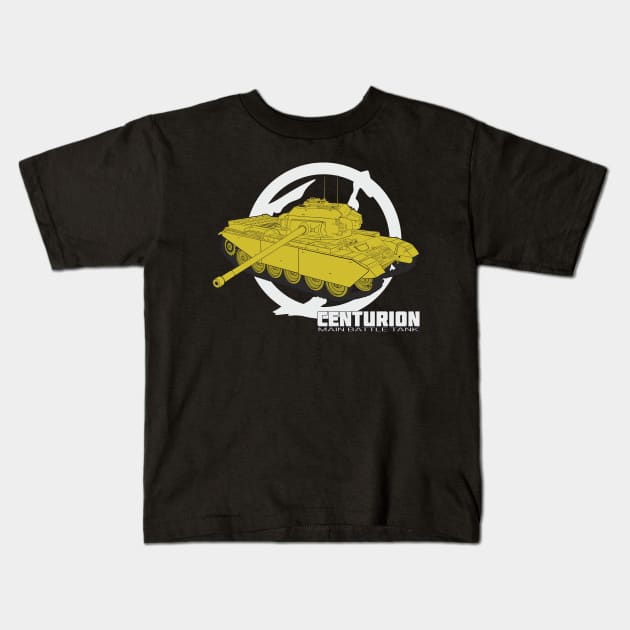 British Centurion Mk. 3 main battle tank Kids T-Shirt by FAawRay